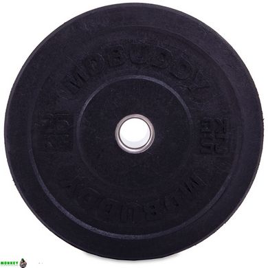 Диски (блини) бамперні для кросфіту Zelart Bumper Plates TA-2676-25 51мм 25кг чорний