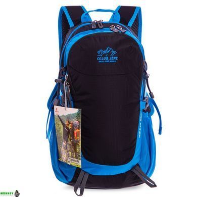 Рюкзак спортивный с жесткой спинкой COLOR Life TY-5293 Голубой-оранжевый 25л