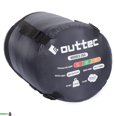 Спальный мешок одеяло Outtec демисезон с капюшоном синий