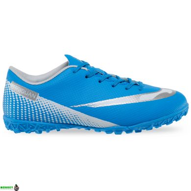 Сороконожки обувь футбольная детская DAOQUAN OB-2050-35-39-1 размер 35-39 (верх-PU, подошва-резина, синий)