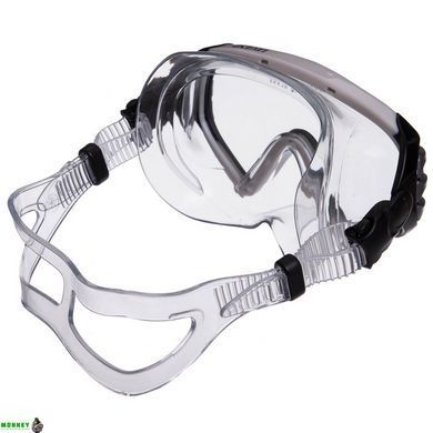Маска для плавания в пластиковом боксе LEGEND M163-PVC Серый