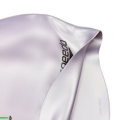 Шапочка для плавания SPEEDO PLAIN MOULDED 8709849086 серебряный