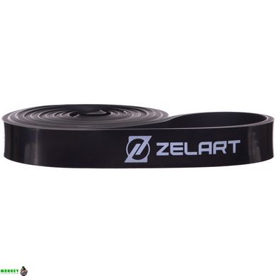 Резина для подтягиваний (лента силовая) Zelart FI-2606-2 (MD1353-2) POWER LOOP (размер 2080x21x4,5мм, жесткость S(16-32кг), черный)