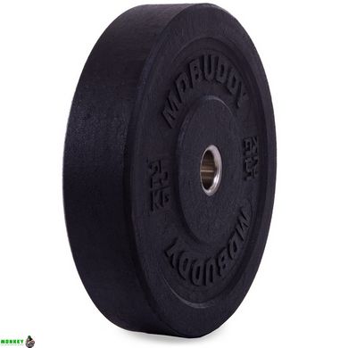 Блины (диски) бамперные для кроссфита Zelart Bumper Plates TA-2676-25 51мм 25кг черный