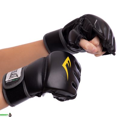 Рукавиці для змішаних єдиноборств MMA EVERLAST HEVY BAG 4301SM S-M чорний-сірий