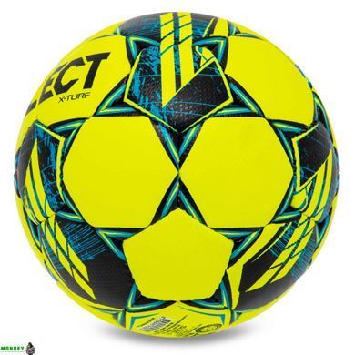 М'яч футбольний SELECT X-TURF V23 №4 жовтий-синій