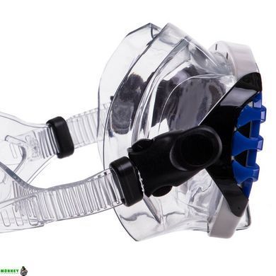 Маска для плавания в пластиковом боксе LEGEND M163-PVC Серый