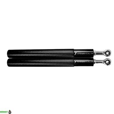 Скакалка швидкісна 4yourhealth Jump Rope Premium 3м металева на підшипниках 0217 Чорна