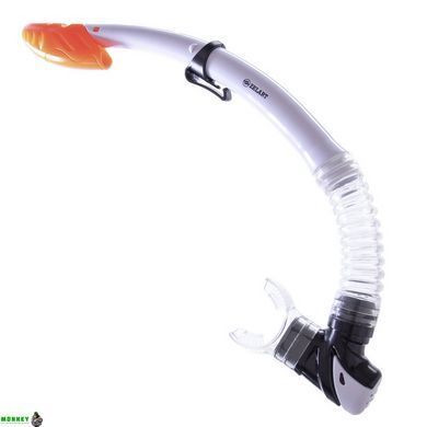 Набор для плавания маска c трубкой Zelart M153-SN124-PVC Синий-серый-прозрачный
