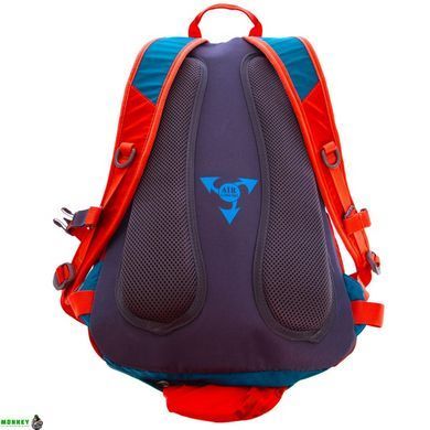 Рюкзак спортивный с жесткой спинкой COLOR Life TY-5293 Голубой-оранжевый 25л