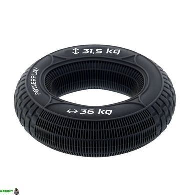 Эспандер кистевой силиконовый PowerPlay PP-4330 Hand Grip Loops Hard 31.5-36 кг. Черный