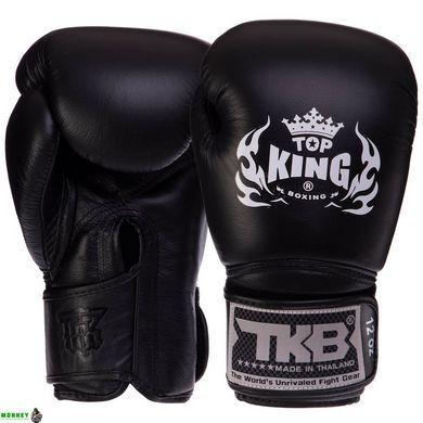 Перчатки боксерские кожаные TOP KING Super TKBGSV Черный 8 унции