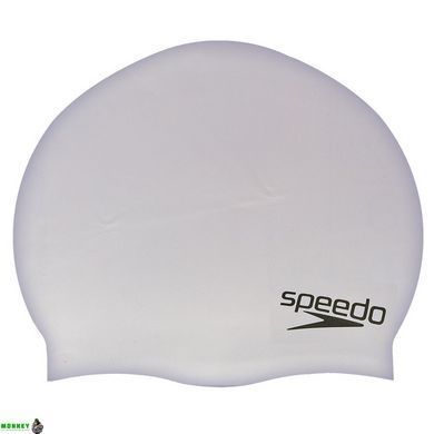 Шапочка для плавания SPEEDO PLAIN MOULDED 8709849086 серебряный