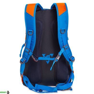 Рюкзак спортивный с жесткой спинкой COLOR Life TY-5293 Голубой-оранжевый 25л