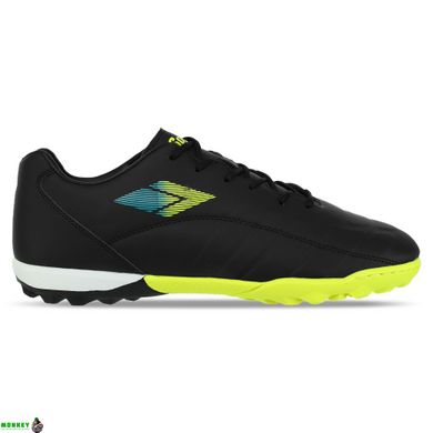 Сороконожки обувь футбольная DIFFERENT SPORT SG-301308-1 BLACK/LIME/CYAN размер 40-45 (верх-PU, черный-лимонный) 221005A-1
