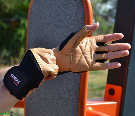 Рукавички для фітнесу MadMax MFG-444 Fitness Brown L
