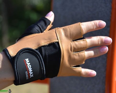 Рукавички для фітнесу MadMax MFG-444 Fitness Brown L