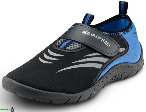 Аквашузи Aqua Speed AQUA SHOE MODEL 27B 7607 чорний, сірий, синій Уні 35