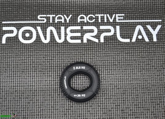 Эспандер кистевой силиконовый PowerPlay PP-4330 Hand Grip Loops Hard 31.5-36 кг. Черный