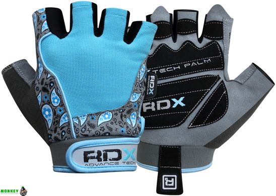 Рукавички для фітнесу жіночі RDX Blue S