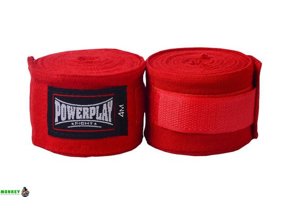Бинты для бокса PowerPlay 3047 красные (4м)