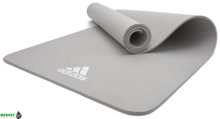 Килимок для йоги Adidas Yoga Mat сірий Уні 176 х 61 х 0,8 см