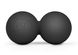 Силіконовий масажний подвійний м&#39;яч 63 мм Hop-Sport HS-S063DMB чорний