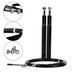 Скакалка швидкісна 4yourhealth Jump Rope Premium 3м металева на підшипниках 0217 Чорна