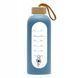 Бутылка для воды спортивная 4FIZJO 750 мл стеклянная Blue (P-5905973404181)