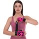 Перчатки для фитнеса и тренировок женские Zelart SB-161738 размер XS-M черный-розовый