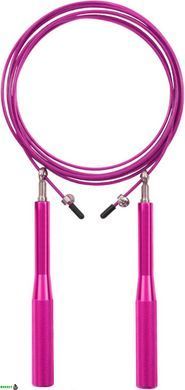 Скакалка швидкісна 4yourhealth Jump Rope Premium 3м металева на підшипниках 6863 Рожева