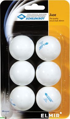 М'ячі для настільного тенісу Donic-Schildkrot Jade ball (blister card) (6)
