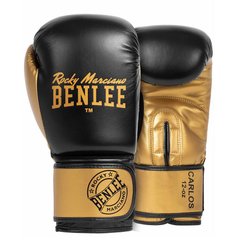Рукавички боксерські Benlee CARLOS 10oz / PU / чорно-золоті