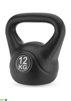 Гиря виниловая Gymtek 12кг черный