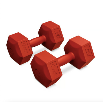 Гантели для фитнеса композитные Hop-Sport HS-C050DS 2х5кг красный