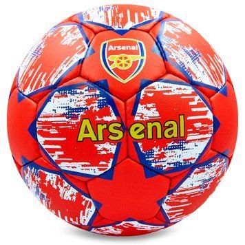 Мяч футбольный №5 Гриппи 5сл. ARSENAL BALLONSTAR FB-0127 (№5, 5 сл., сшит вручную)