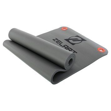 Килимок для фітнесу та спорту Zelart FI-5319 180x61x1,25см сірий