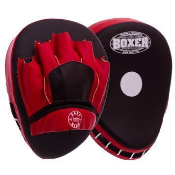 Лапа Вигнута для боксу та єдиноборств BOXER 2011-01 Синій 19х23х4см 2шт