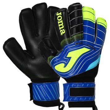 Перчатки вратарские Joma BRAVE 401183-121 (латекс, PL, р-р 8-10, черный-синий-желтый)