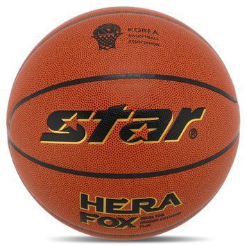 Мяч баскетбольный PU №7 STAR HERA FOX BB4707C (PU, бутил, красный)
