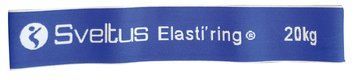 Гумка для фітнесу тканинна Sveltus Elasti'ring у коробці + QR код Синя 20 кг (SLTS-0028)