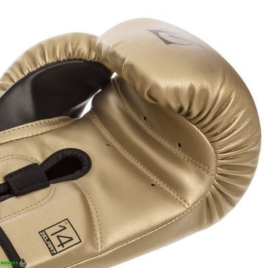 Рукавички боксерські Zelart BO-1361 Синій срібний 14 унції
