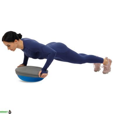Балансировочная платформа BOSU FI-9996 Zelart серый-синий