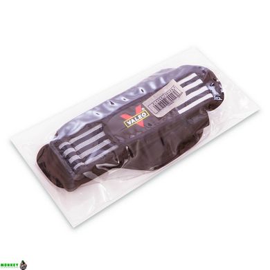 Перчатки атлетические для силовых упражнений и фитнеса с фиксатором запястья VALEO TA-4419 L-XL черный-белый