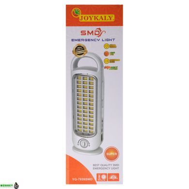 Светильник аварийного освещения с аккумулятором X-BALOG YG-7926SMD (42 led, аккум, р-р 28x8x4см, белый-салатовый)