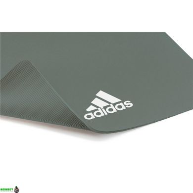 Килимок для йоги Adidas Yoga Mat темно-зелений Уні 176 х 61 х 0,8 см