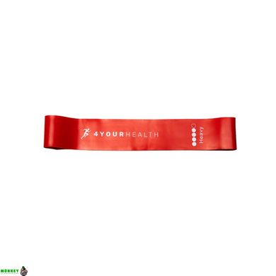 Фітнес резинка 4yourhealth Mini Band Level 4 (10-15кг.) червона