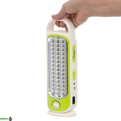 Светильник аварийного освещения с аккумулятором X-BALOG YG-7926SMD (42 led, аккум, р-р 28x8x4см, белый-салатовый)