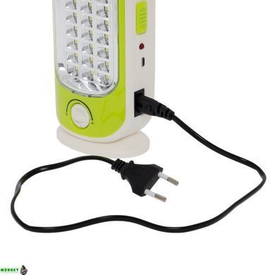 Светильник аварийного освещения с аккумулятором X-BALOG YG-7926SMD (42 led, аккум, р-р 28x8x4см, белый-салатовый)