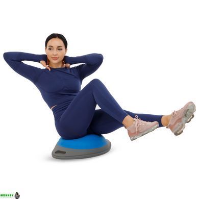 Балансировочная платформа BOSU FI-9996 Zelart серый-синий